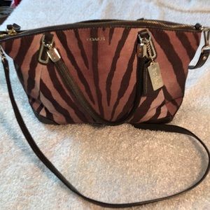 Coach Zebra print purse